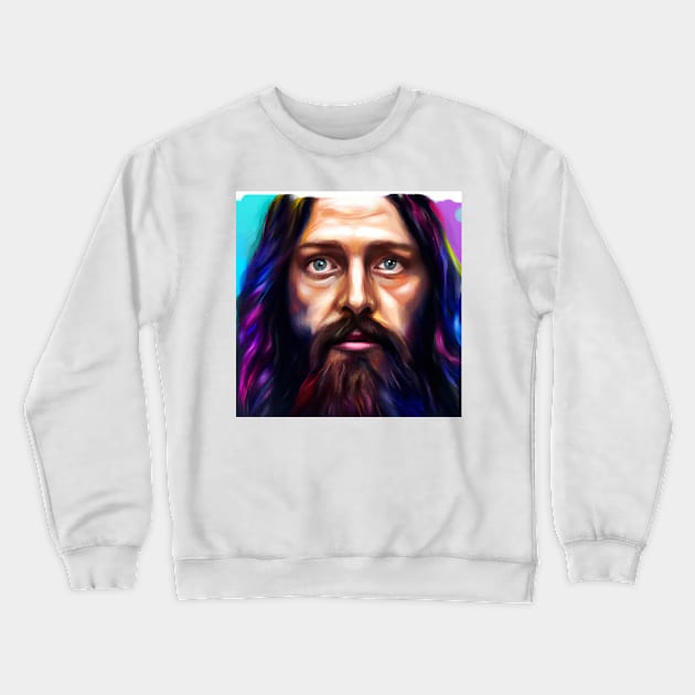 jesus Crewneck Sweatshirt by Angel Rivas